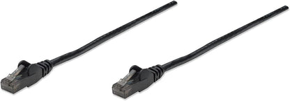 INTELLINET PATCHKABEL RJ45 U/UTP CAT6 10M HEBELSCHUTZ SCHW