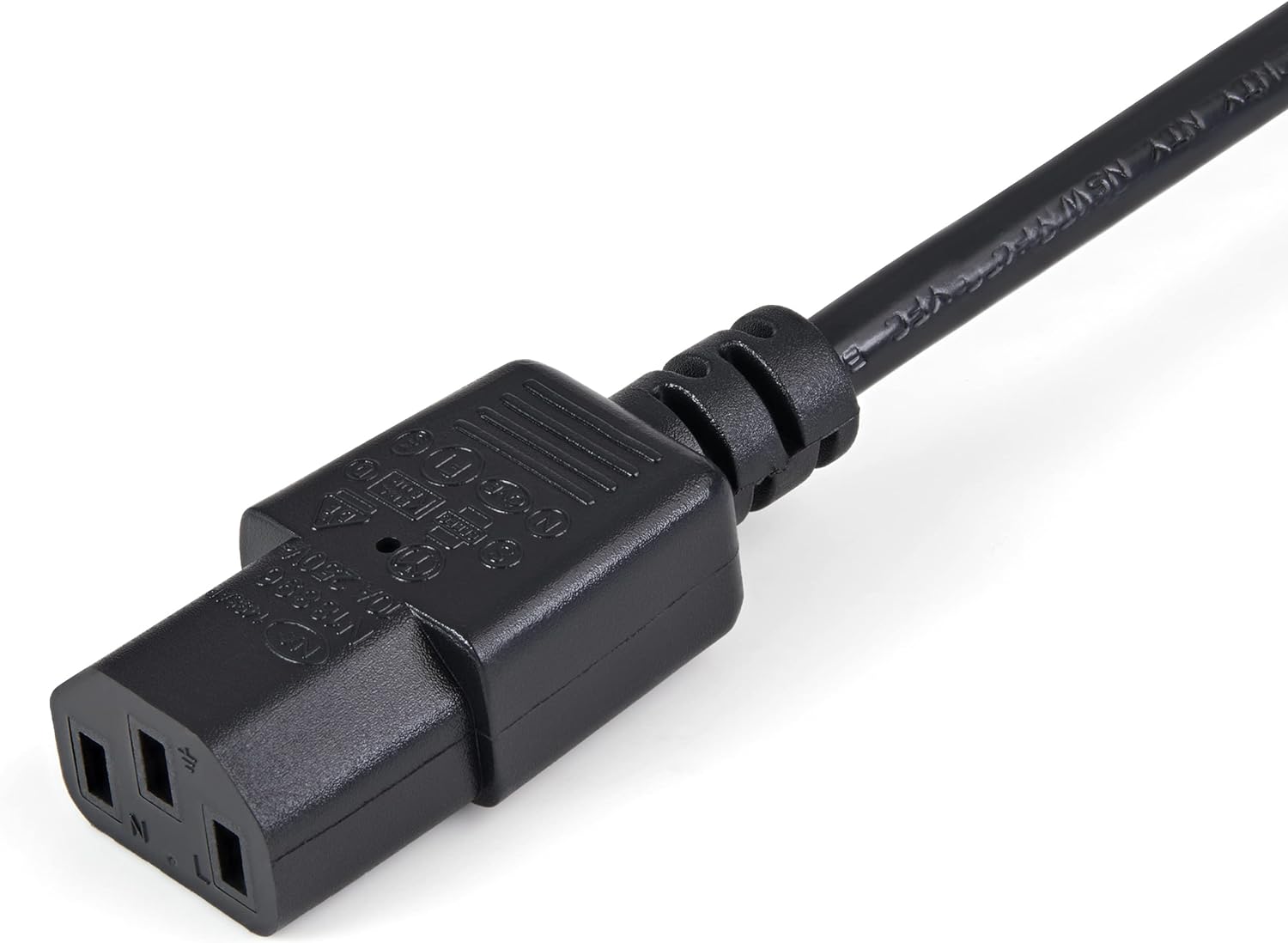StarTech.com 1m (3ft) Power Extension Cord, C14 to C13, 10A 125V, 18AWG, Computer Power Cord Extension, IEC-320-C14 to IEC-320-C13 AC Power Cable Extension for Power Supply, UL Listed (PXT1001M