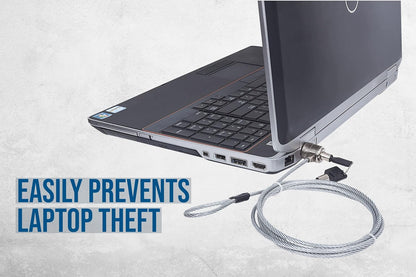 Manhattan Laptop Lock - with 4.6 ft Security Cable, K-Slots, Radial Lock Design with 2 Keys Included - For Computer, Notebook, Displays, Projector and Mobile Devices – Lifetime Mfg Warranty – 440271