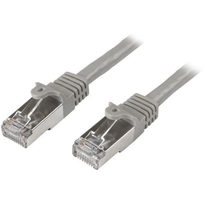 StarTech.com N6SPAT2MGR - Cable de red Cat6 Ethernet Gigabit, blindado SFTP, 2 metros, color gris