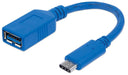 Manhattan 353540 USB-C 3.1 Kabel (G1) Typ C-Stecker auf Typ A-Buchse