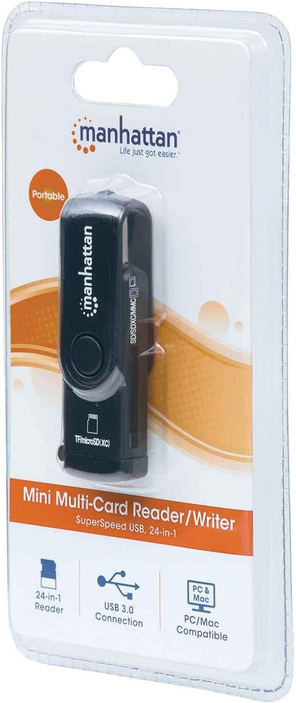 Manhattan 101981 - Lector (USB 3.0 (3.1 Gen 1) Type-A, 5000 Mbit/s, Actividad, 0 - 45 °C, -15 - 60 °C, 0 - 85%)