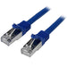 StarTech.com N6SPAT3MBL 3 m Cat6 Patch Cable, Shielded (SFTP) Snagless Gigabit Network Patch Cable - Blue Cat 6 Ethernet Patch Lead