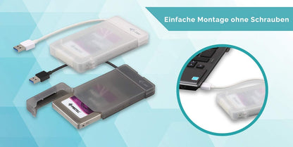 i-tec 2.5 Inch Hard Drive Enclosure USB 3.0 for 2.5" SATA I/II/III HDD, SSD - External Hard Disk Case