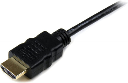 StarTech.com 50cm Micro HDMI to HDMI Cable with Ethernet - 4K 30Hz Video - Durable High Speed Micro HDMI Type-D to HDMI 1.4 Adapter Cable/Converter Cord, UHD HDMI Monitor/TV/Display - M/M (HDADMM50CM