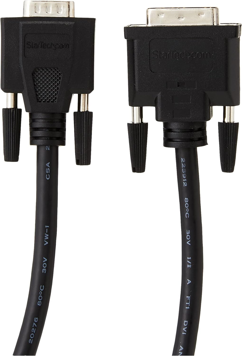 StarTech.com 2m DVI to VGA Display Monitor Cable - DVI to VGA (15 Pin) - 2 Meter DVI-A to VGA Analog Video Cable Male to Male (DVIVGAMM2M