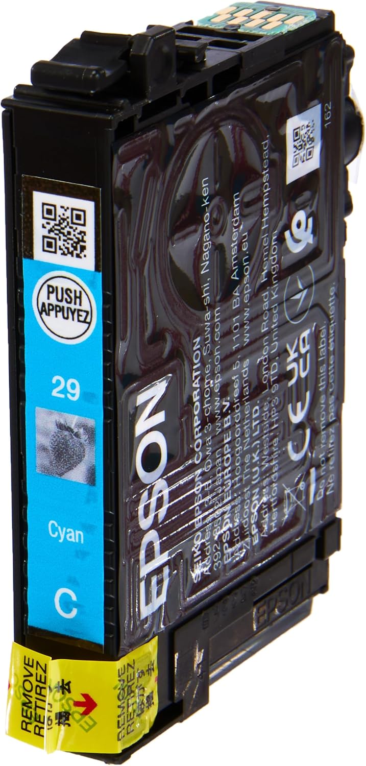 EPSON Strawberry Ink Cartridge for Expression Home XP-445 Series - Cyan & 29 Magenta Strawberry Genuine, Claria Home Ink