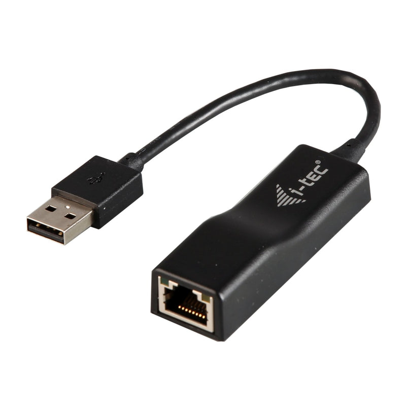 i-tec USB 2.0 Fast Ethernet LAN Network Adapter USB 2.0 to RJ-45 LED for Windows MacOS Linux