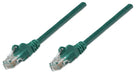 Intellinet Network Patch Cable, Cat5e, 20m, Green, CCA, U/UTP, PVC, RJ45, Gold Plated Contacts, Snagless, Booted, Polybag 20 m Cat5e, U/UTP, CCA Green