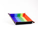 Metallic Dice Games LIC538 10 x 10 in. Velvet Folding Dice Tray44; Watercolor Rainbow