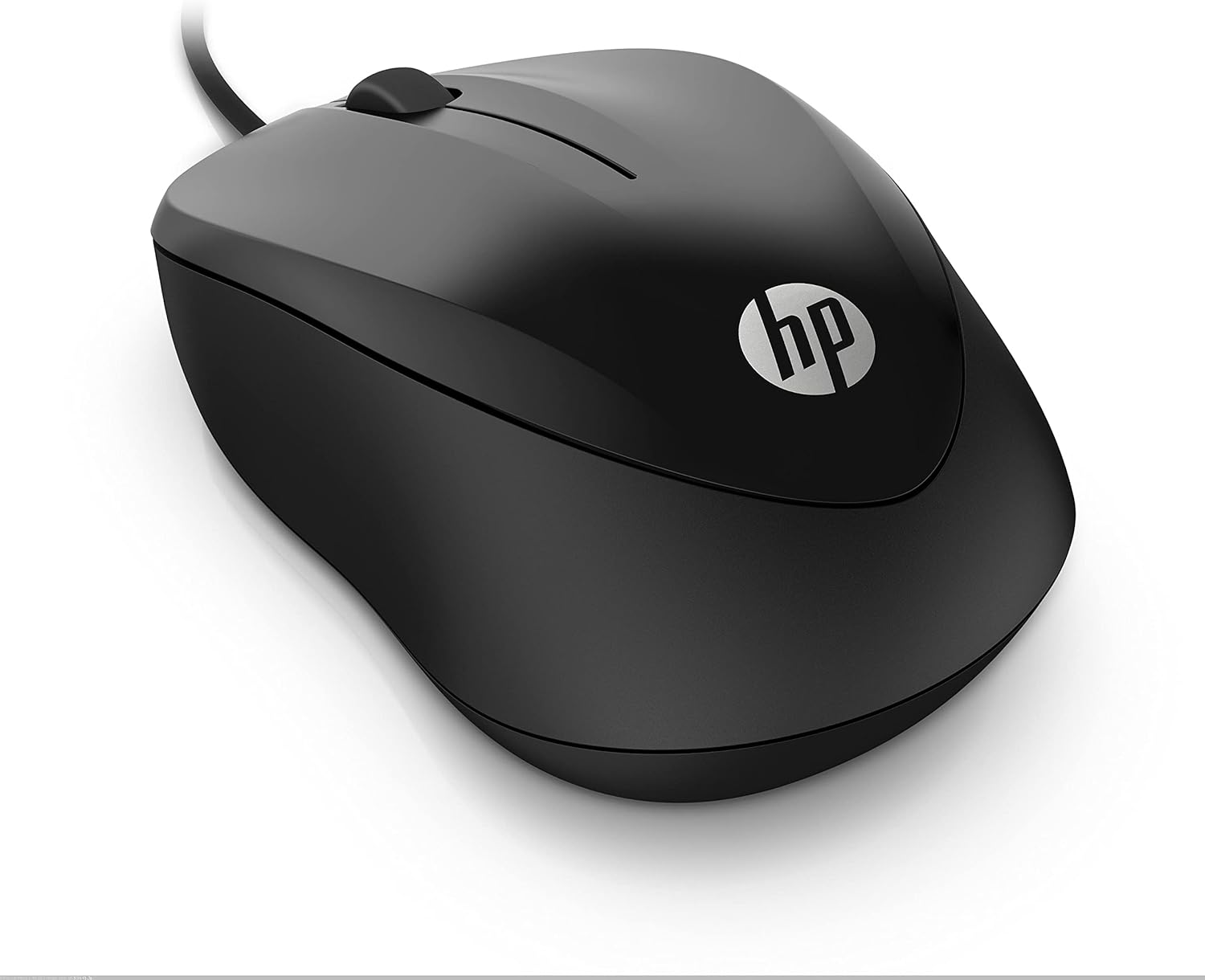 HP 1000 - Ratón con Cable (1200 PPP, 2 Botones y Rueda de Desplazamiento, 1,5 m de Cable, ConexiónUSB, Windows), Color Negro