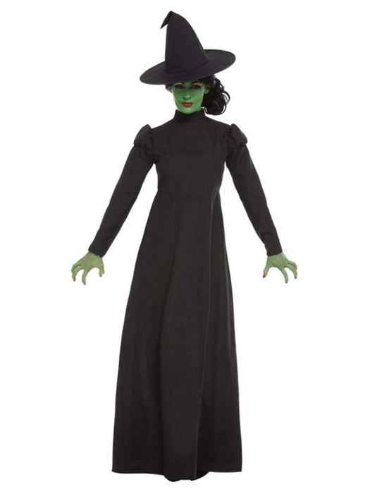Smiffys Wicked Witch Costume, Black with Dress & Hat, Halloween Adult Fancy Dress, Witch Dress Up Costumes