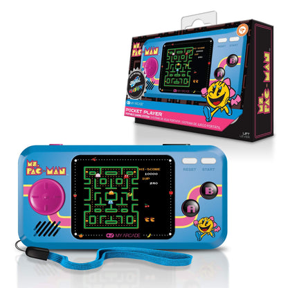 MYARCADE Pocketplayer Ms.PACMAN 3 Games Ms. Pac-Man