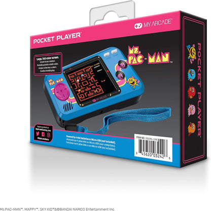 MYARCADE Pocketplayer Ms.PACMAN 3 Games Ms. Pac-Man