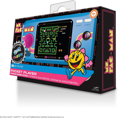 MYARCADE Pocketplayer Ms.PACMAN 3 Games Ms. Pac-Man