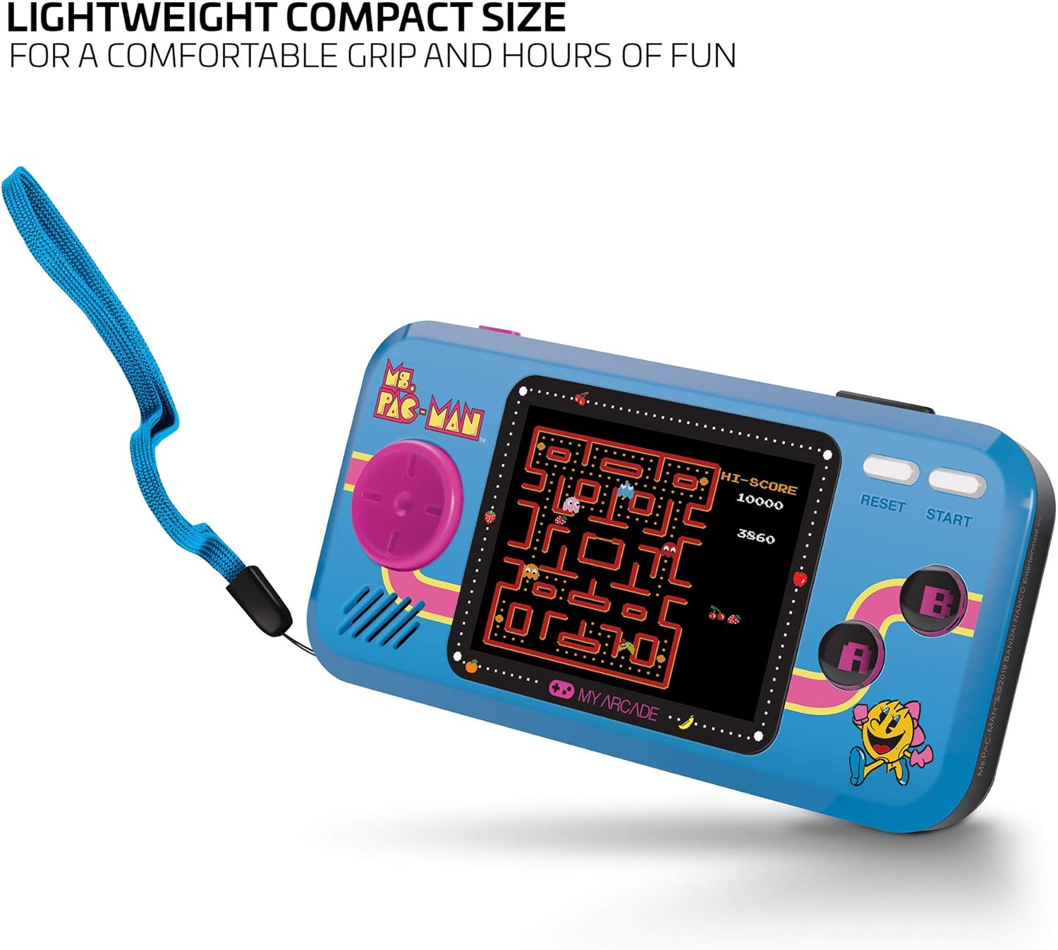 MYARCADE Pocketplayer Ms.PACMAN 3 Games Ms. Pac-Man