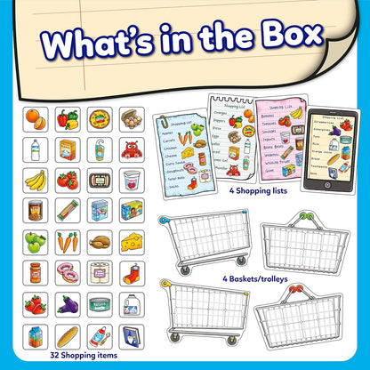 Orchard Toys Shopping List Memory and Matching Pairs Large Card Game, Food Shop & Trolley Snap Cards for Kids Educational Games and Toys for Toddler and Children, 3+ Year Olds, Girls & Boys