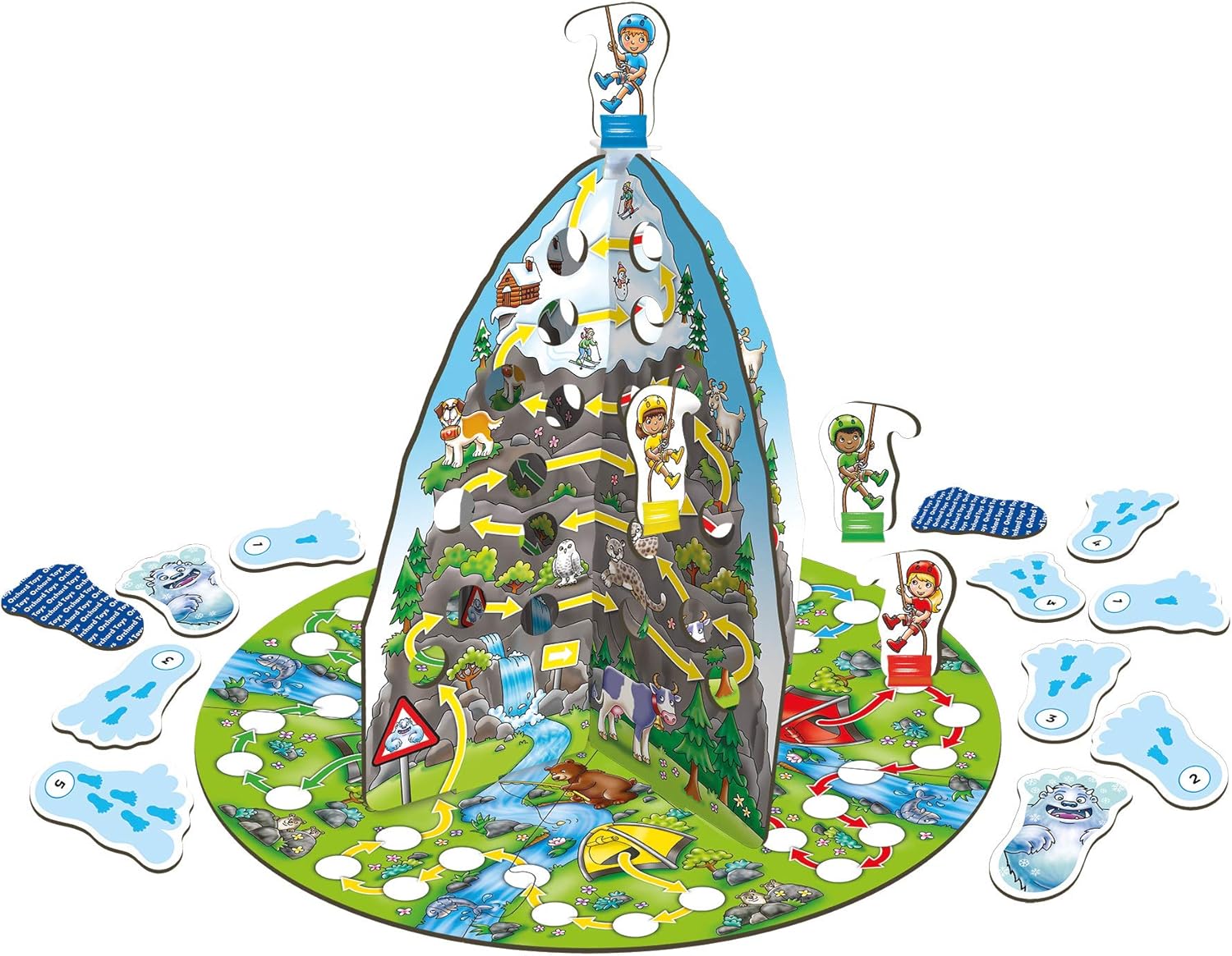 Orchard Toys Counting Mountain Game, Educational Maths Game, Perfect for Kids Age 4-8, Educational Game Toy & First Times Tables Game, Helps Teach 2, 5 and 10 Times Tables