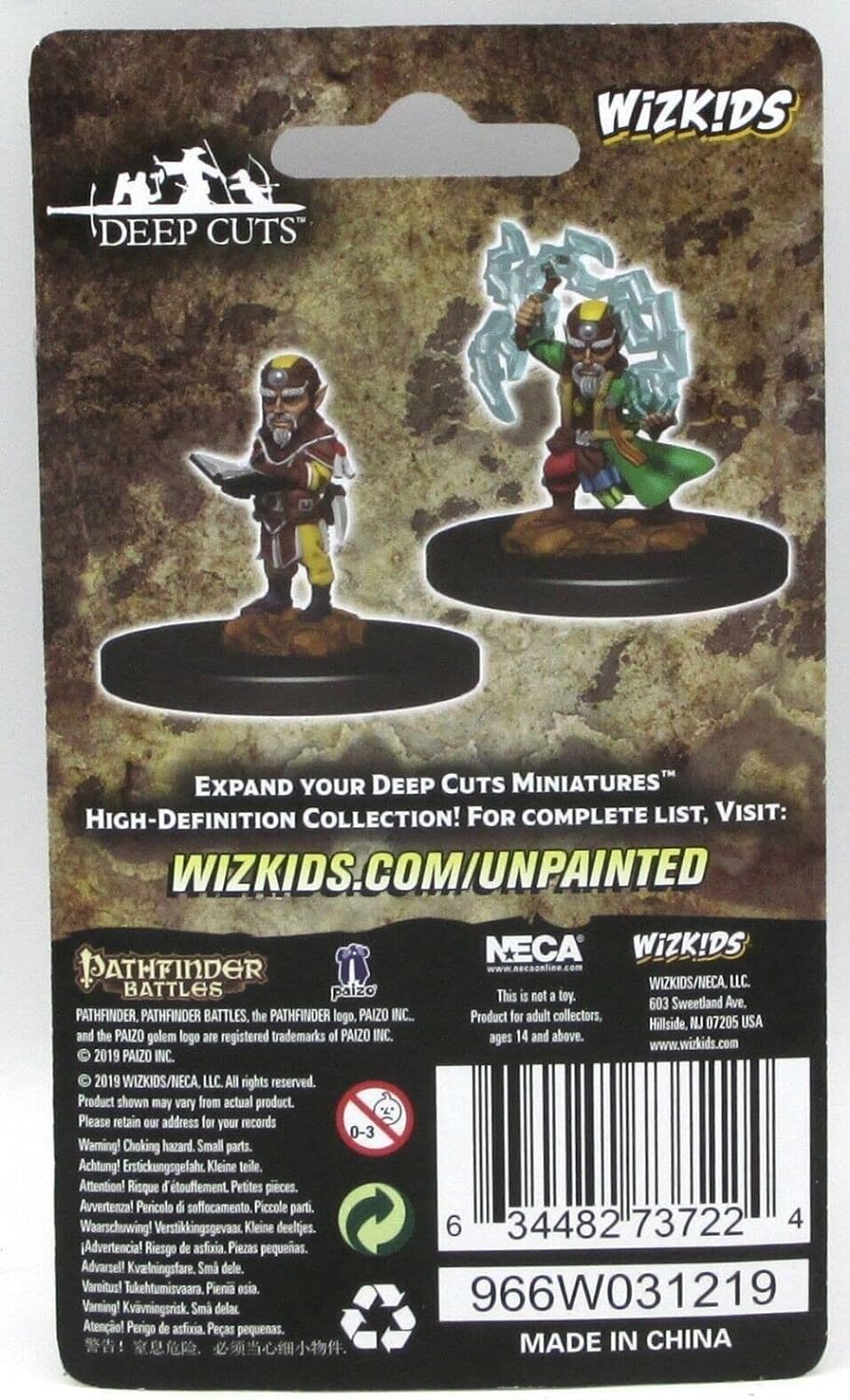 Pathfinder Deep Cuts Unpainted Miniatures - Male Gnome Sorcerer