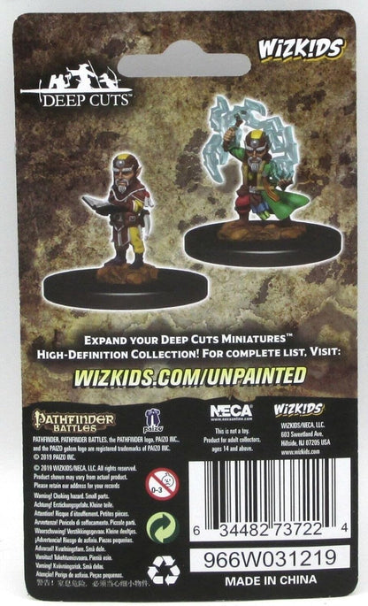 Pathfinder Deep Cuts Unpainted Miniatures - Male Gnome Sorcerer