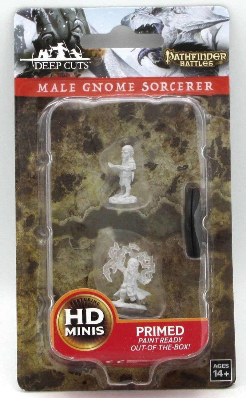 Pathfinder Deep Cuts Unpainted Miniatures - Male Gnome Sorcerer