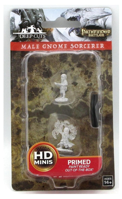 Pathfinder Deep Cuts Unpainted Miniatures - Male Gnome Sorcerer
