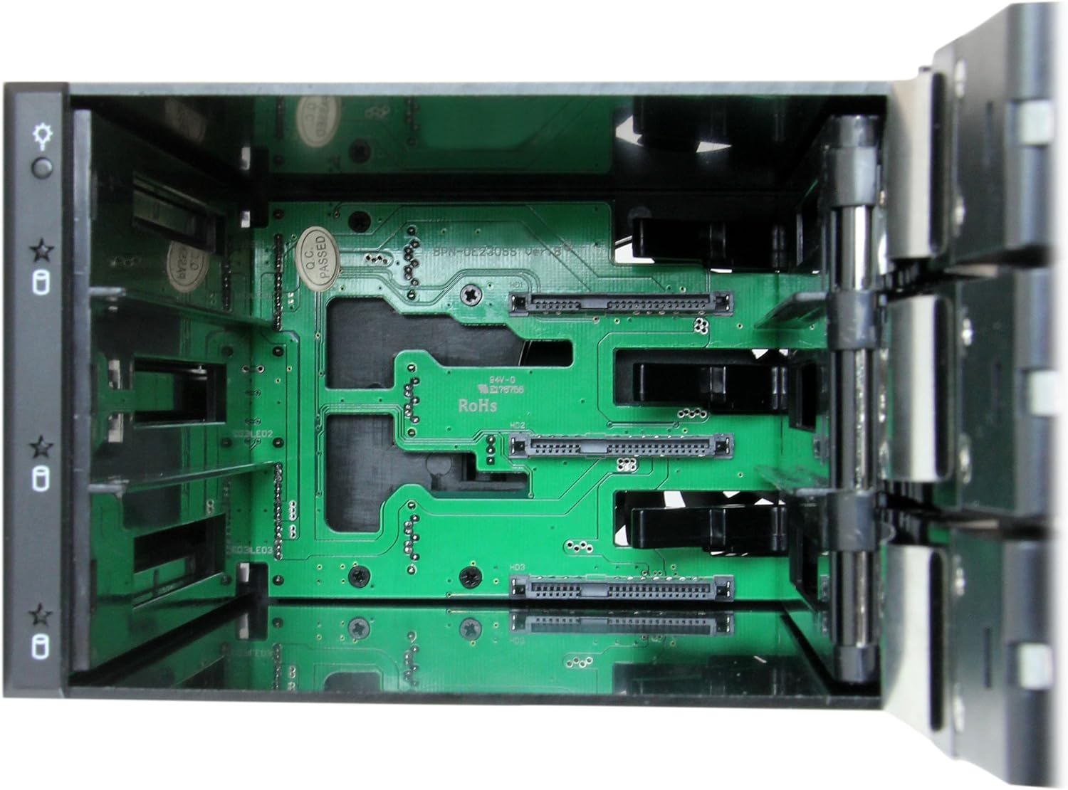 StarTech.com 3-Bay Hot Swap Backplane for 3.5in SAS II/SATA III - 6 Gbps HDD - Aluminum Trayless Mobile Rack Backplane (HSB3SATSASBA) 2x 5.25 Inch Bay 3-Bay (3.5 Inch SATA/SAS)