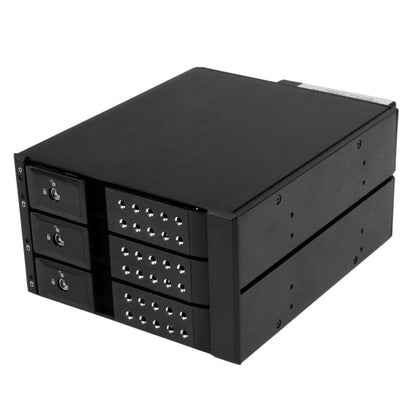 StarTech.com 3-Bay Hot Swap Backplane for 3.5in SAS II/SATA III - 6 Gbps HDD - Aluminum Trayless Mobile Rack Backplane (HSB3SATSASBA) 2x 5.25 Inch Bay 3-Bay (3.5 Inch SATA/SAS)
