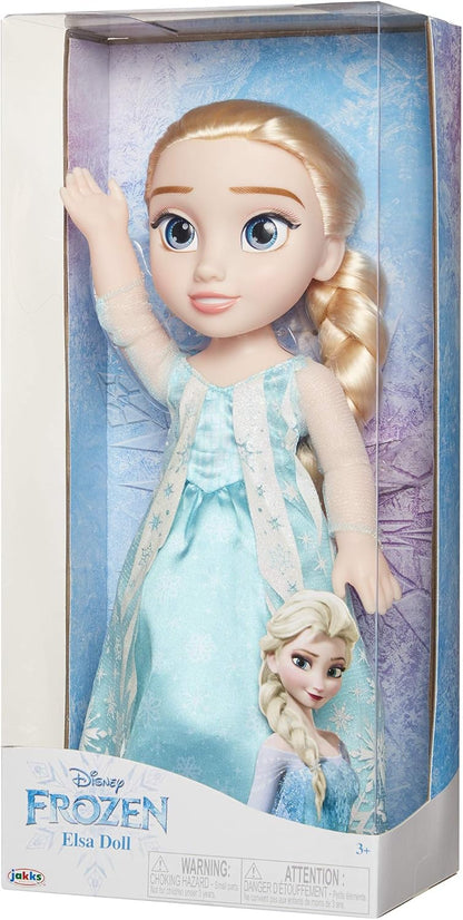 Disney Frozen Elsa Doll with Movie Inspired Icy Blue Outfit, Blue Shoes and Long Braided Hair Style - Approximately 14 inches Tall, For Girls Ages 3 Year and Up
