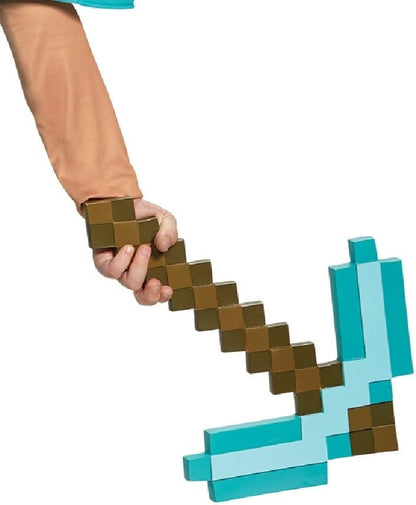 Disguise Minecraft Pickaxe Costume Accessory, One Size, for 48 months to 144 months 1 Count (Pack of 1) Blue