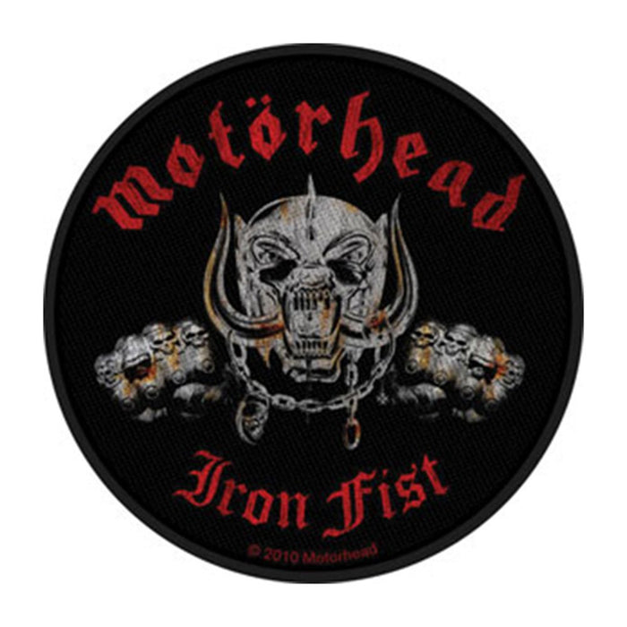 Motorhead Iron Fist Skull Woven Patch