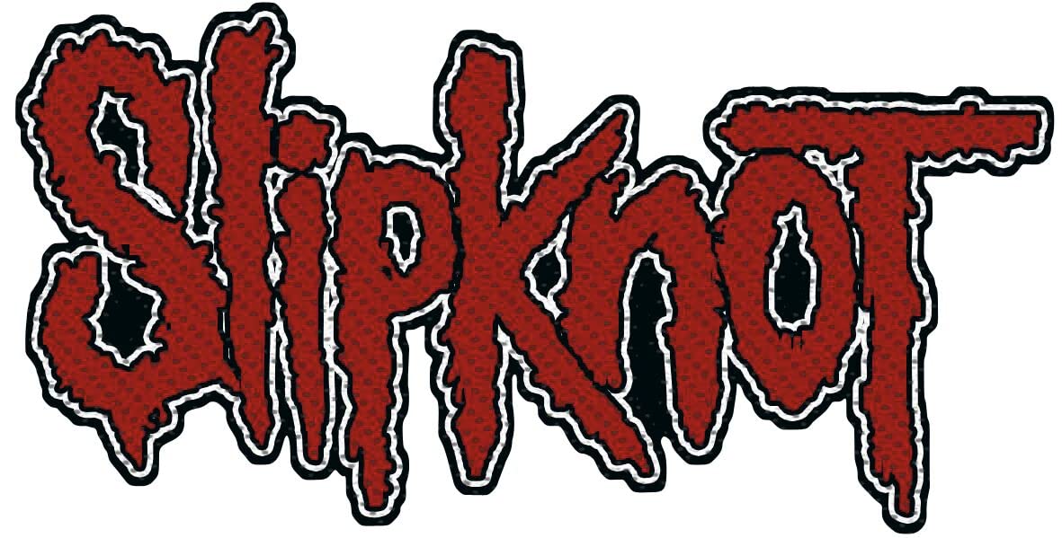 Slipknot Slipknot Logo Unisex Patch red-black, 100% polyester