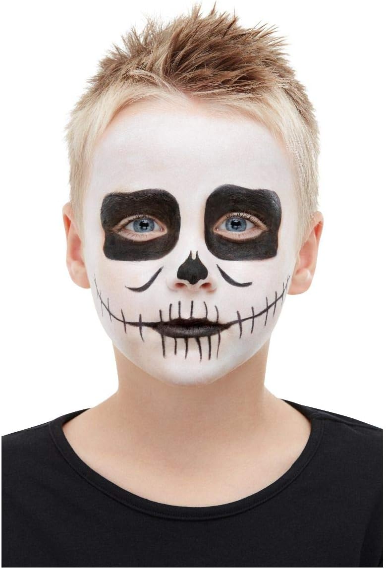 Smiffys Smiffys Make-Up FX, Kids Skeleton Kit, Aqua, Black
