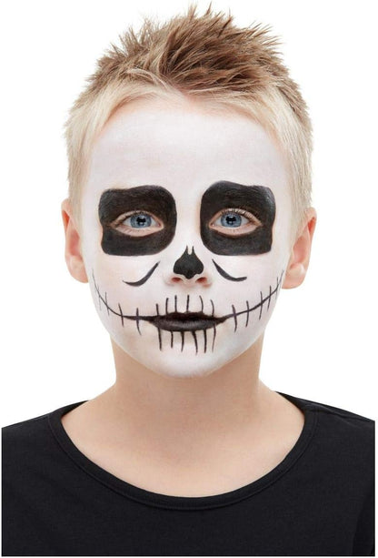 Smiffys Smiffys Make-Up FX, Kids Skeleton Kit, Aqua, Black