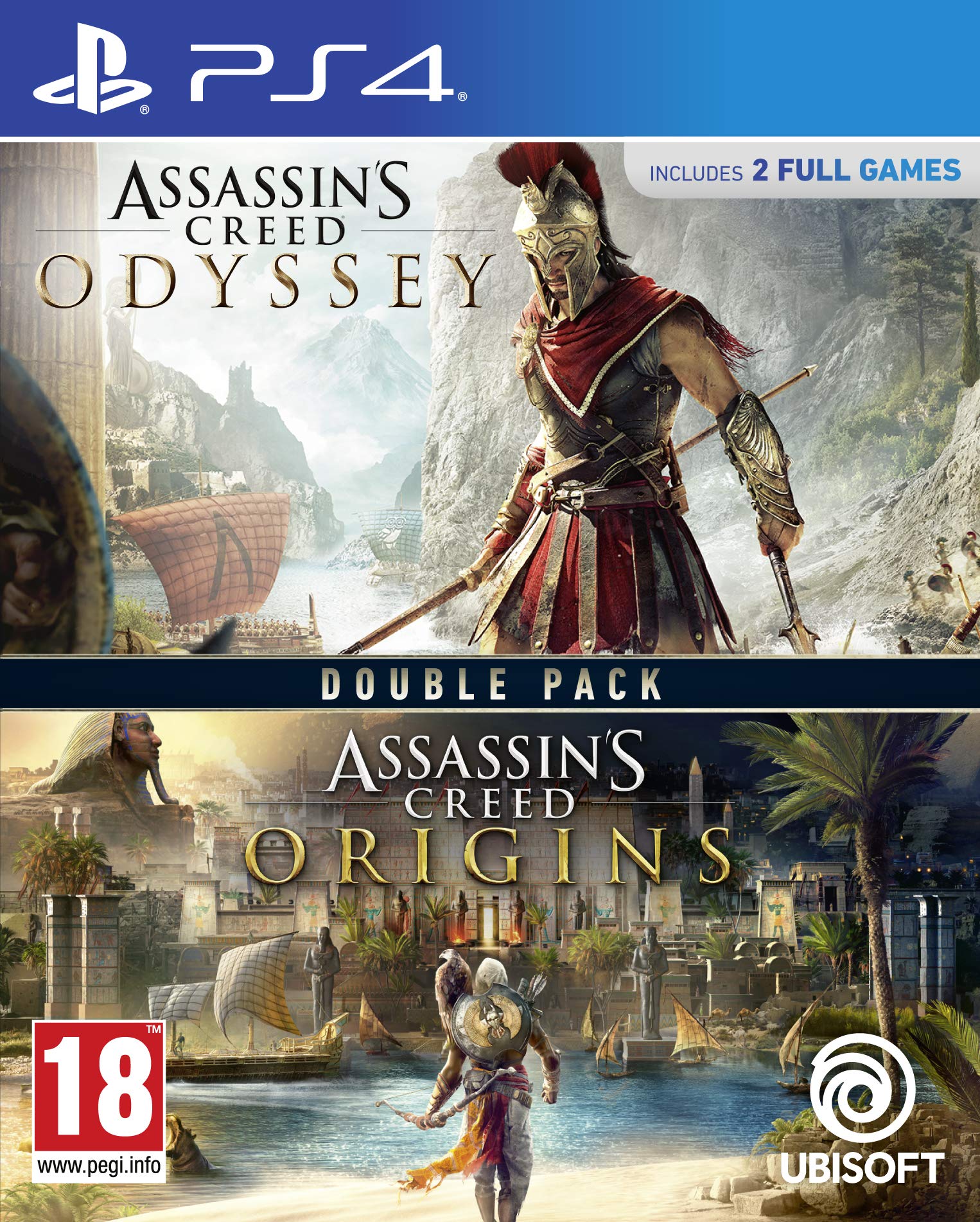 Assassin's Creed Origins + Odyssey Double Pack (PS4) PlayStation 4 Double Pack