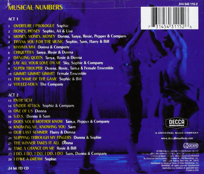Mamma Mia! The Musical Based on the Songs of ABBA: Original Cast Recording 1999 London Cast
