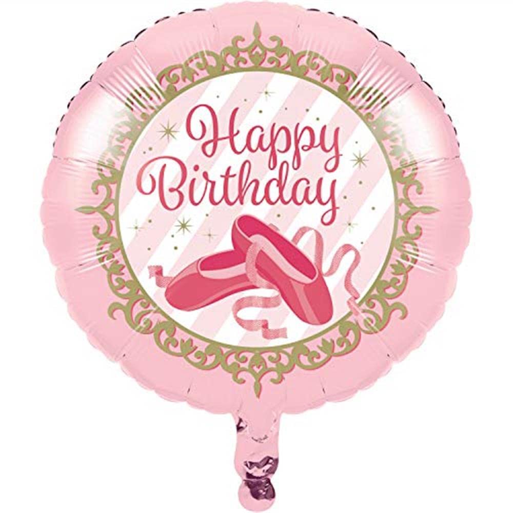 Twinkle Toes Birthday Foil Balloon I Pink I 1 Pc., 324440