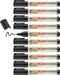 edding 28 Ecoline whiteboard marker - black - box of 10 whiteboard pens - round tip 1.5-3 mm - whiteboard pen dry wipe - for whiteboards, flipcharts, pinboards, memo boards - sketchnotes - refillable