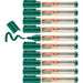 edding 29 Ecoline whiteboard marker - green - box of 10 whiteboard pens - chisel tip 1-5 mm - whiteboard pen dry wipe - for whiteboards, flipcharts, pinboards, memo boards - sketchnotes - refillable