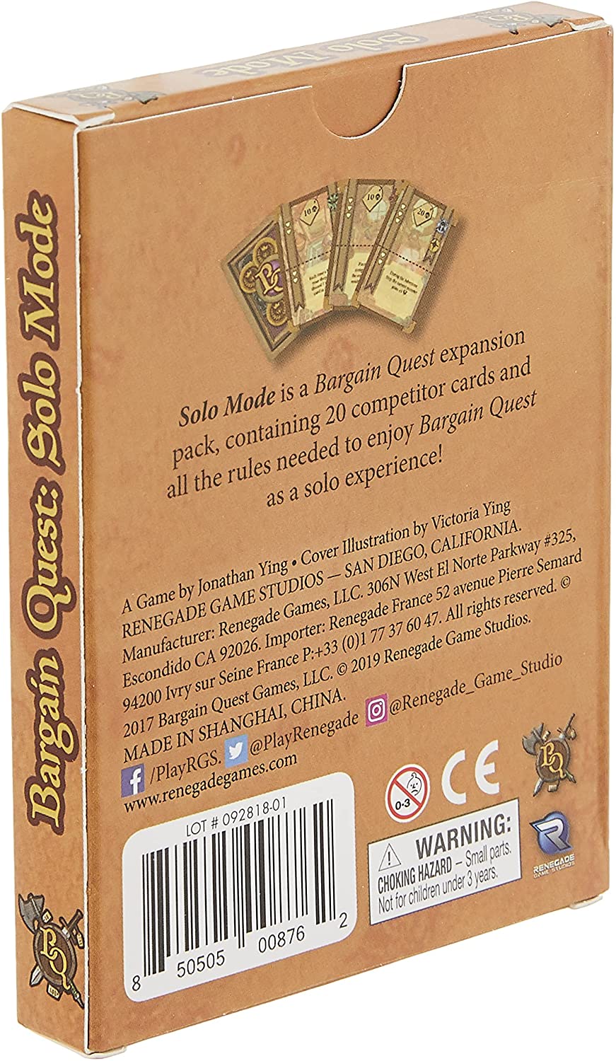 Bargain Quest: Solo Mode Board Game Expansion