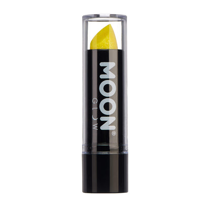 Smiffys Moon Glow - Neon UV Glitter Lipstick, Yellow