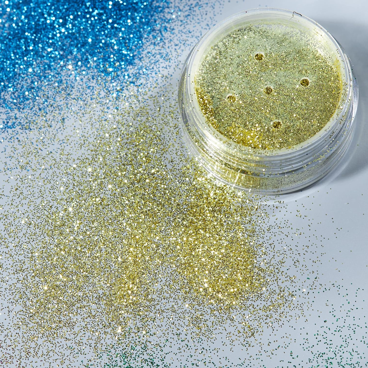Smiffys Moon Glitter Classic Fine Glitter Shakers, Gold