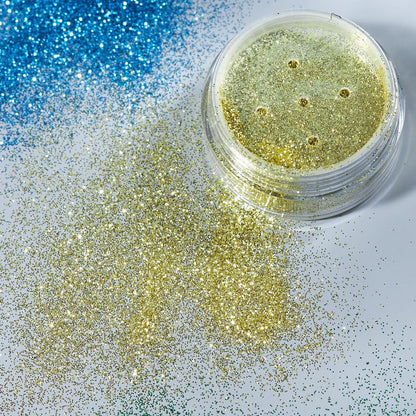 Smiffys Moon Glitter Classic Fine Glitter Shakers, Gold
