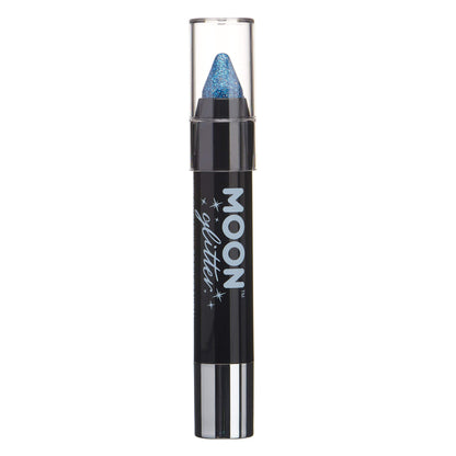 Smiffys Moon Glitter Holographic Body Crayons, Blue