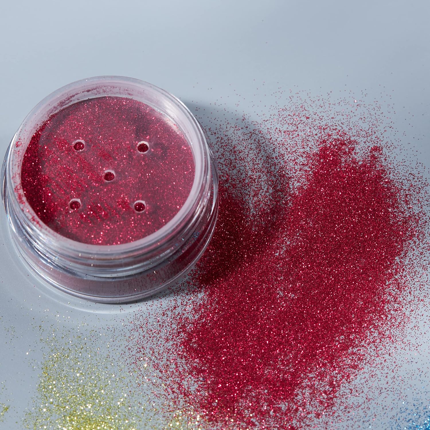 Smiffys Moon Glitter Classic Ultrafine Glitter Dust, Red