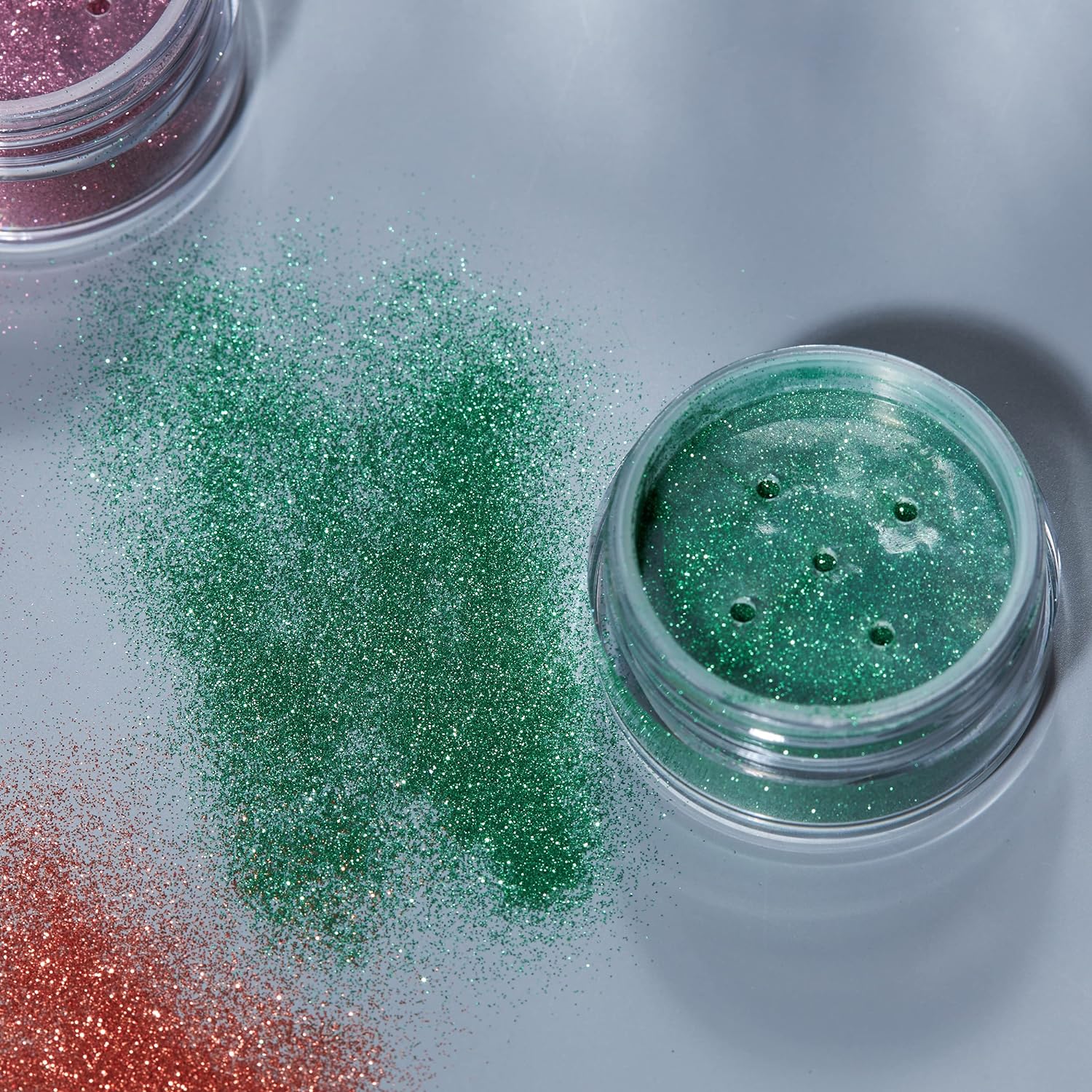 Smiffys Moon Glitter Classic Ultrafine Glitter Dust, Green