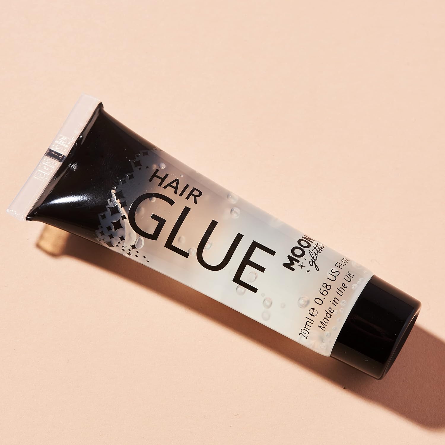 Smiffys Moon Glitter Hair Glue, Clear