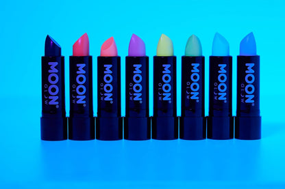 Smiffys Moon Glow Pastel Neon UV Lipstick, Pastel Orange