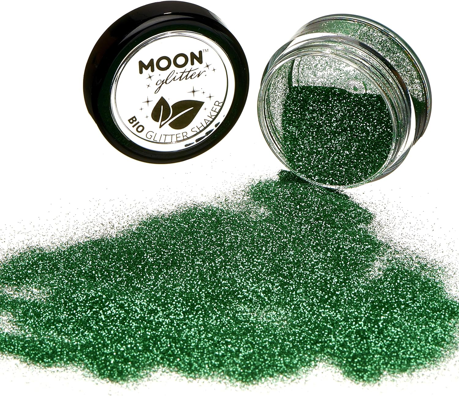 Smiffys Moon Glitter Bio Glitter Shakers, Green