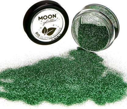 Smiffys Moon Glitter Bio Glitter Shakers, Green